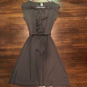 Banana Republic Gray Ruffle Dress Sz XS